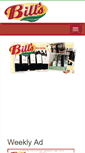 Mobile Screenshot of billsfoodcenter.com
